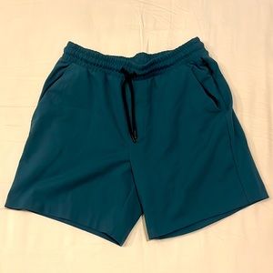 Turquoise Jogger Shorts